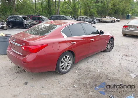 2014 Infiniti Q50 Premium from USA, damaged, VIN JN1BV7AR9EM698255
